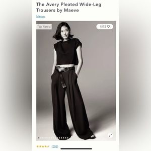 Anthropologie Maeve wide leg trousers